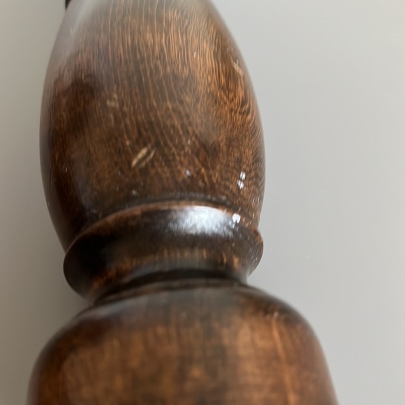 Vintage Wood‎ Pepper Mill Grinder Salt Shaker 10" Japan MCM Decor Retro Kitchen - Picture 6 of 9